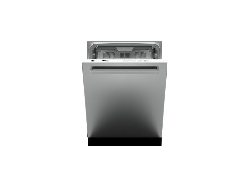 24 Panel Installed Dishwasher 16 settings 45dB | Bertazzoni - Stainless Steel